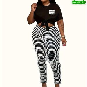 Black and white pants